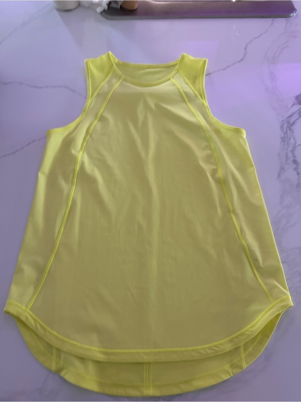 lululemon athletica Neon Yellow Performance Tank